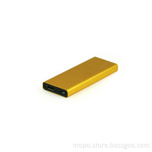 4000mAh new Aluminum alloy slim Li-Pol power bank for iPhone Sumsang